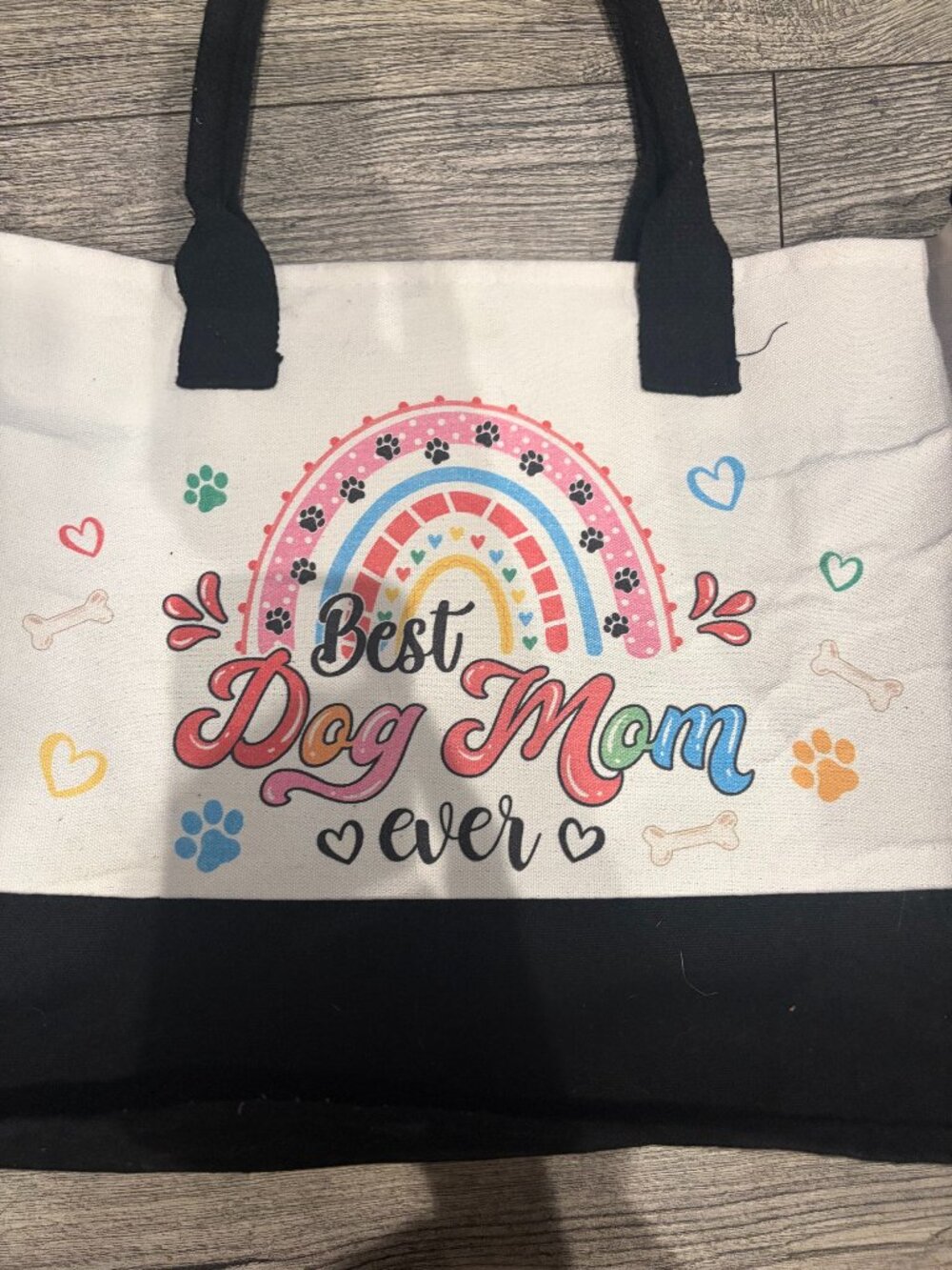 Best Dog Mom Ever Women's Tote Bag - Picture 2 of 6
